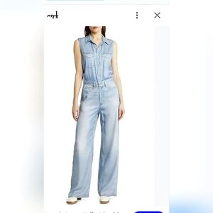 Rag & Bone Liquid Miramar Sleeveless Jumpsuit Med
